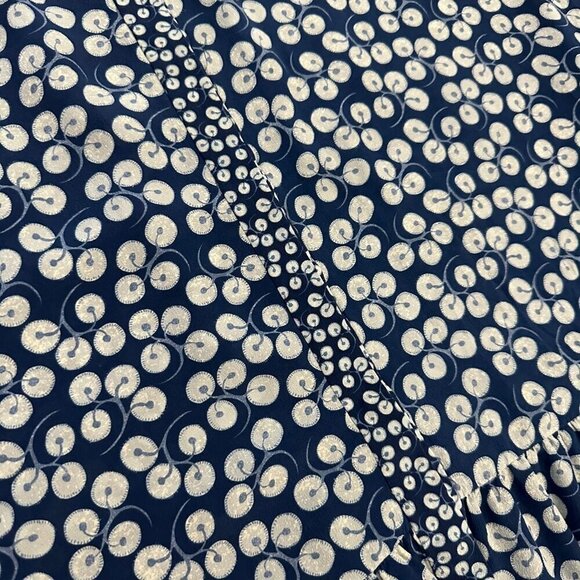 Saloni silk button front trapeze dress - Picture 5 of 10